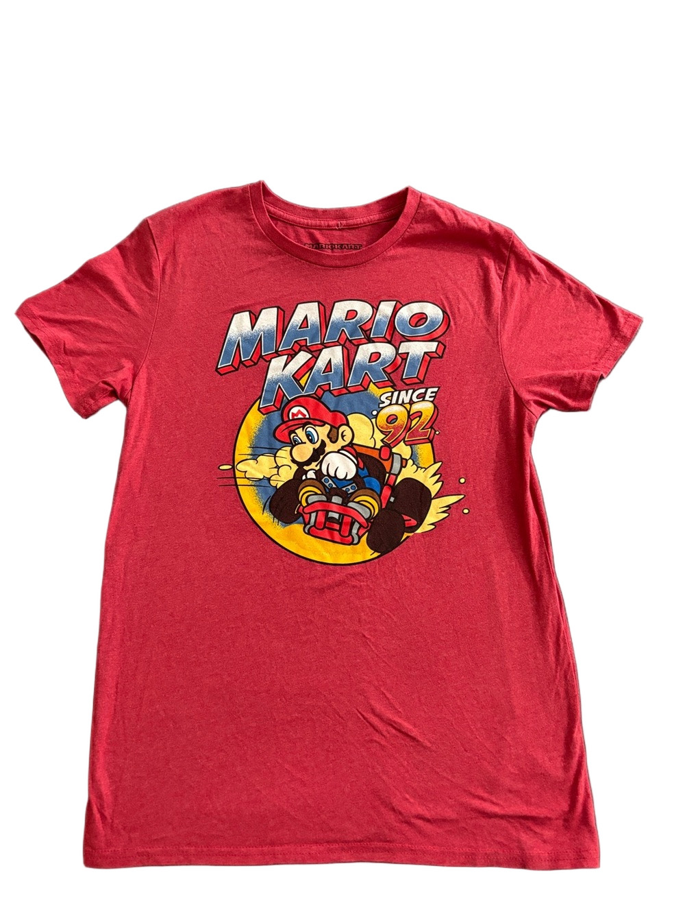 Mario Kart Since 92 Nintendo Red Graphic T Shirt Men’s Medium